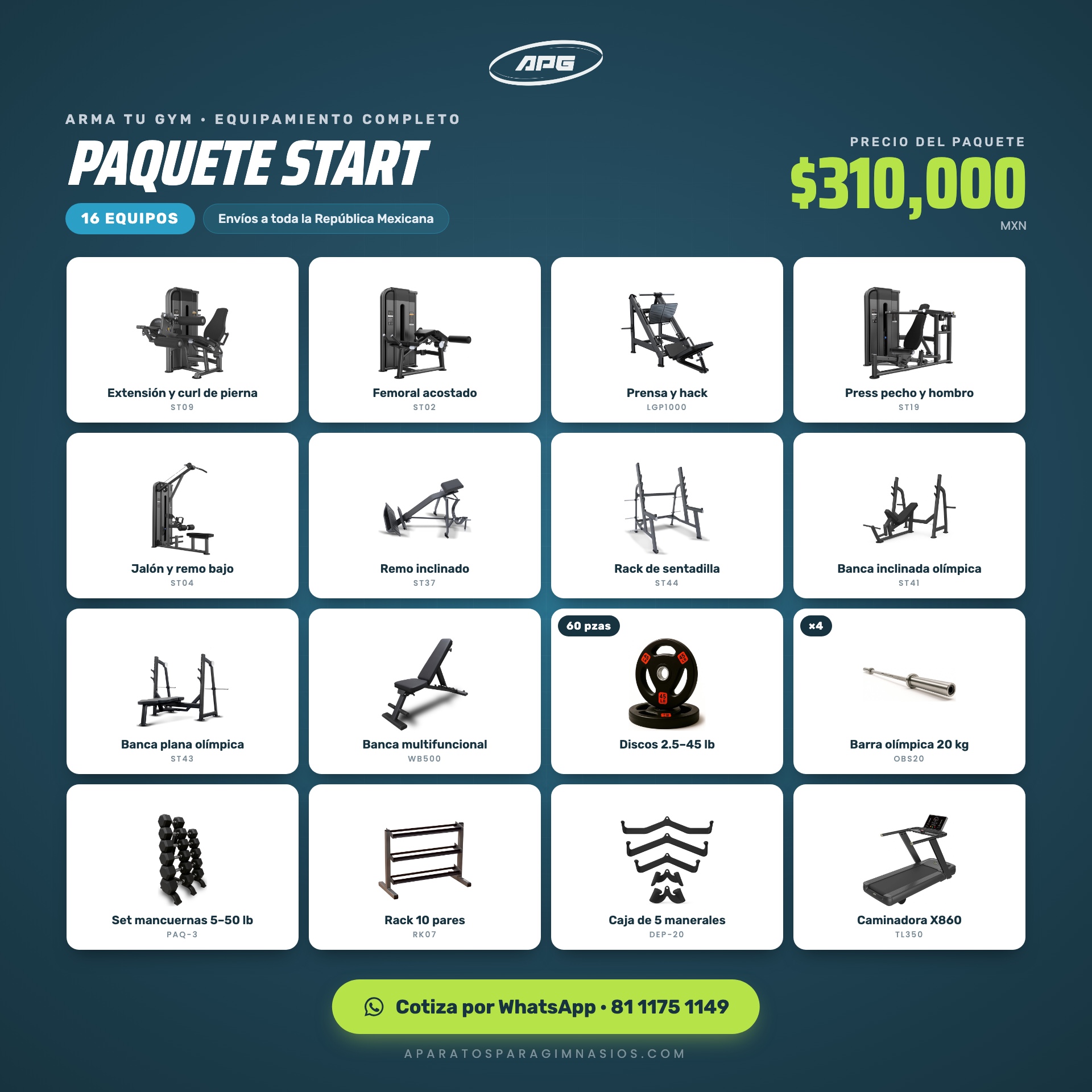 ARMA TU GYM – PAQUETE START